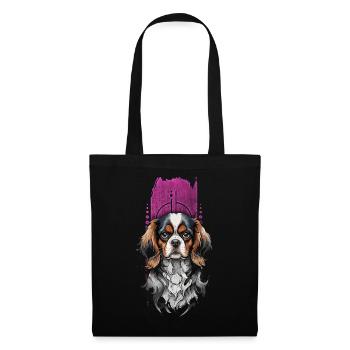 Regal Companion: Cavalier King Charles Spaniel - Tote Bag - black - Front
