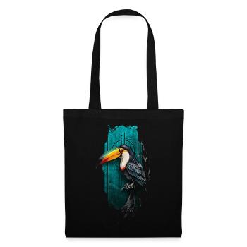 Colorful Toucan Bird in Tropical Paradise - Tote Bag - black - Front