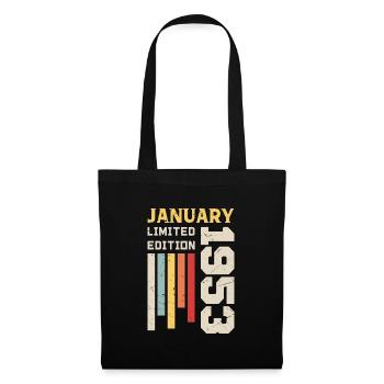 January 1953 - January 1953 Birthday Gift - Tote Bag - black - Front