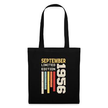 September 1956 Birthday Gift September 1956 - Tote Bag - black - Front