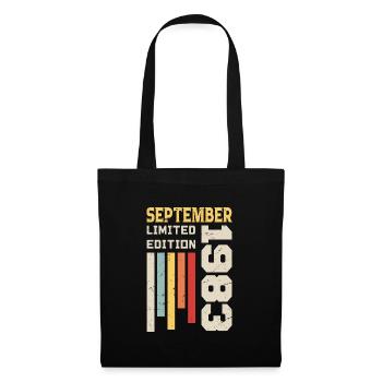 September 1983 Birthday Gift September 1983 - Tote Bag - black - Front