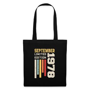 September 1978 Birthday Gift September 1978 - Tote Bag - black - Front
