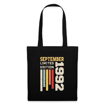 September 1992 Birthday Gift September 1992 - Tote Bag - black - Front