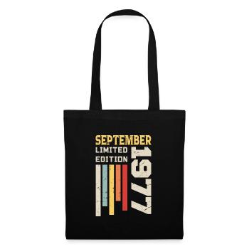 September 1977 Birthday Gift September 1977 - Tote Bag - black - Front