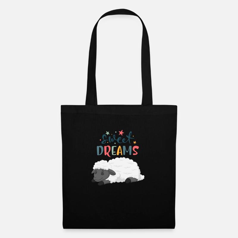 Sleeping Sheep - Tote Bag - black