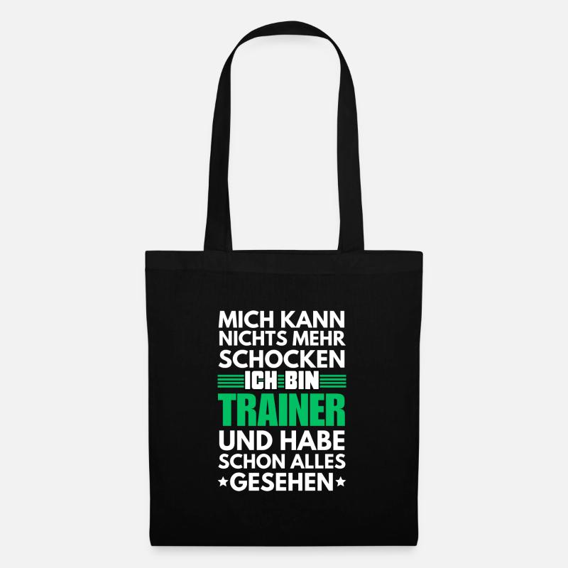 Nicht schockbarer Trainer - Stoffbeutel - Schwarz