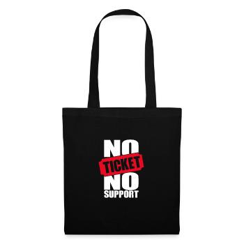 No Ticket No Support Informatiker IT Administrator - Stoffbeutel - Schwarz - Vorne