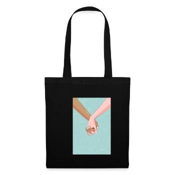Against racism Tshirt - Tote Bag - black - Front