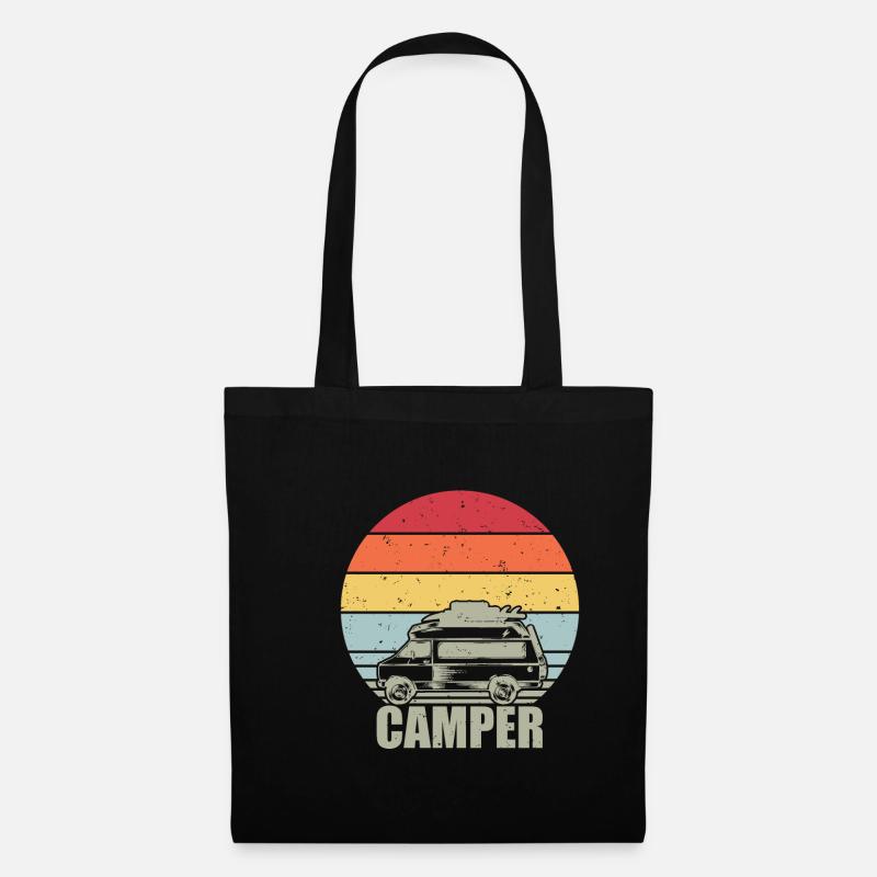 Camper Tshirt Herren - Stoffbeutel - Schwarz