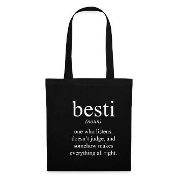 Besties For 2 girls - Tote Bag - black - Front