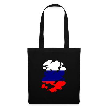 Russia Flag Vintage Russian Flag Used Look - Tote Bag - black - Front