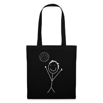 Volleyball stick figures - Tote Bag - black - Front