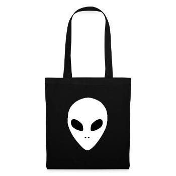 Aliens Alien Head - Tote Bag - black - Front