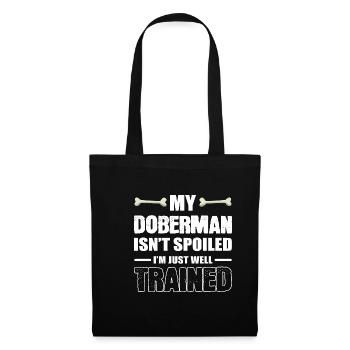 Einfach gut ausgebildet Tiertrainer Geschenk - Stoffbeutel - Schwarz - Vorne