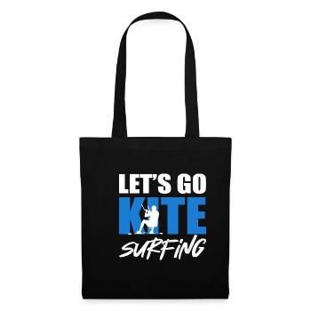 Go Kite Surf Kitesurf -Passionné Gesc - Sac en tissu - noir - Devant