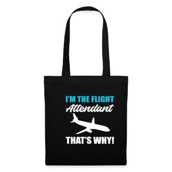 The Flight Attendant Stewardess Gift - Tote Bag - black - Front