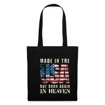 Made in USA but Born in Heaven - Tote Bag - black - Front