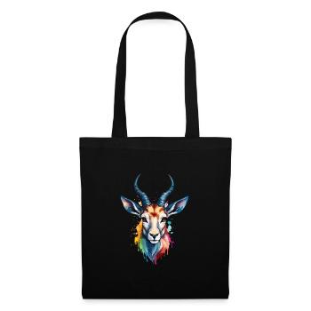 Antelope Colorful Bird Cool Watercolor - Tote Bag - black - Front