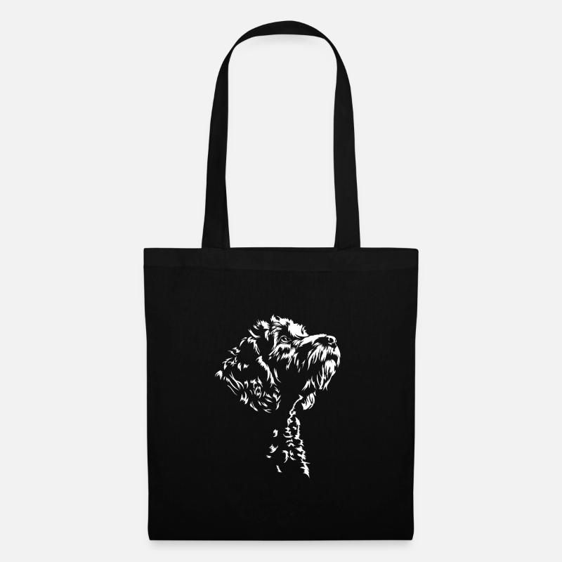 Cockapoo Silhouette Dog Dog Wilsigns - Tote Bag - black