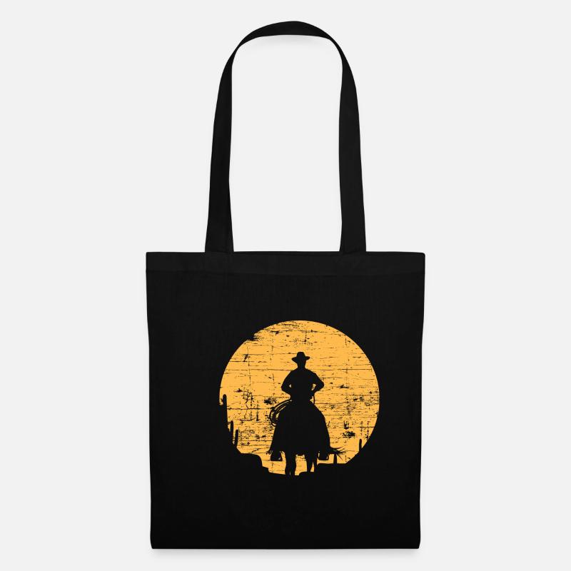 Cowboy - Stoffbeutel - Schwarz