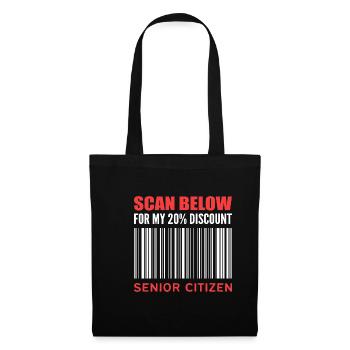 20% Discount Humorous Person Gift - Tote Bag - black - Front