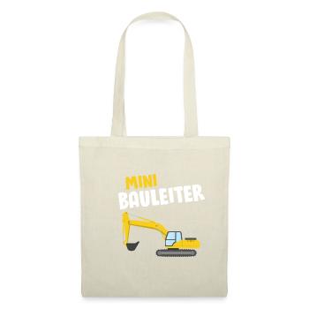 Baggerfahrer - Lustiges Bagger Bauleiter - Stoffbeutel - Natur - Vorne