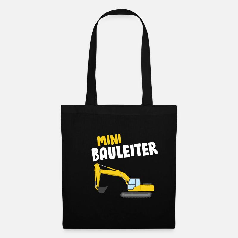 Baggerfahrer - Lustiges Bagger Bauleiter - Stoffbeutel - Schwarz