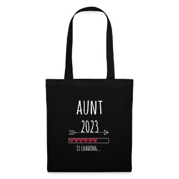 La future tante 2023 sera invitée marraine - Sac en tissu - noir - Devant