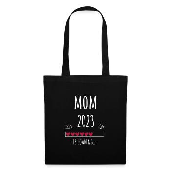 future maman 2023 est invitée Maman à être - Sac en tissu - noir - Devant