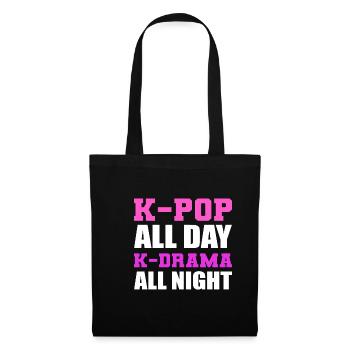 K-Pop all day moviegoers poison - Tote Bag - black - Front