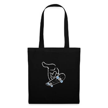 Riding fingerboard white - Tote Bag - black - Front