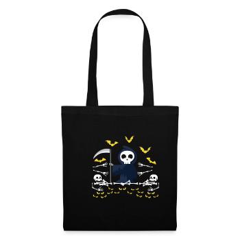 Grim Reaper Squelette Ficphilia. Poison - Sac en tissu - noir - Devant