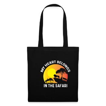 Belongs in Safari Backpacker Gift - Tote Bag - black - Front
