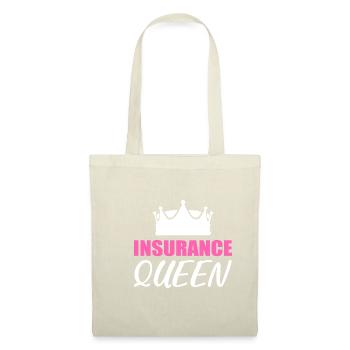 Assurance Queen Assureur Cadeau - Sac en tissu - nature - Devant