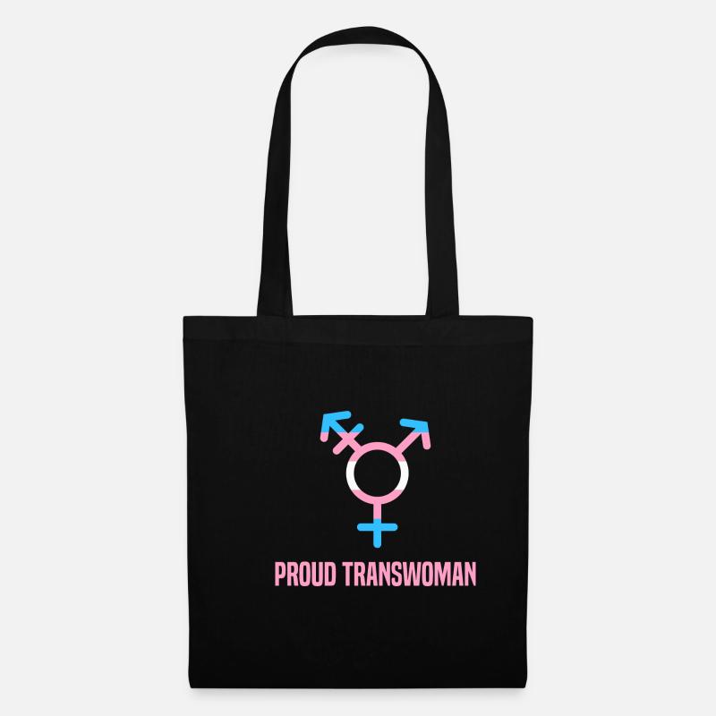 Stolz Transgender Stolz Transfrau Lgbt Gleichberec - Stoffbeutel - Schwarz