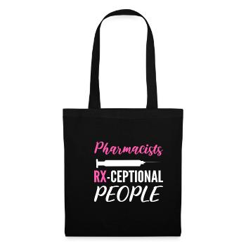 Rx-tezeptionale People Excellent Worker Gesc - Tote Bag - black - Front