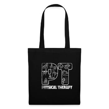 Physio pratique de la physiothérapie - Sac en tissu - noir - Devant