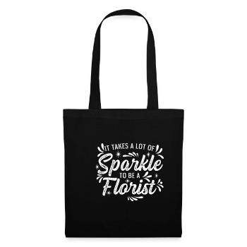 Beaucoup de cadeaux de jardinier étincelant - Sac en tissu - noir - Devant
