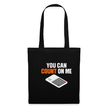 Calculatrice - Sac en tissu - noir - Devant