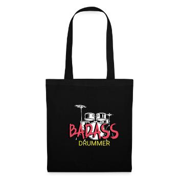 Badass Drummer Punk Gift - Sac en tissu - noir - Devant