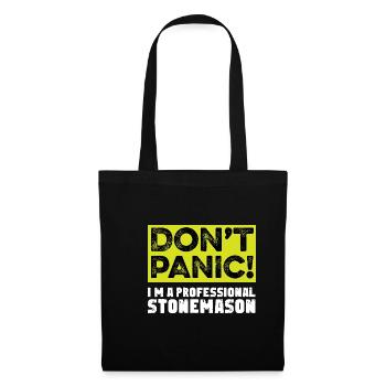 Ich bin professionelle Stonemason. Handwerker Gift - Stoffbeutel - Schwarz - Vorne