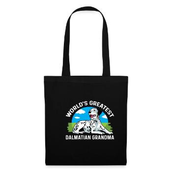 Le plus grand cadeau de grand-mère dalmate le plus doux de grand-mère - Sac en tissu - noir - Devant