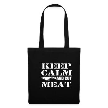 Cut Meat Meat Market Person Gift - Tote Bag - black - Front