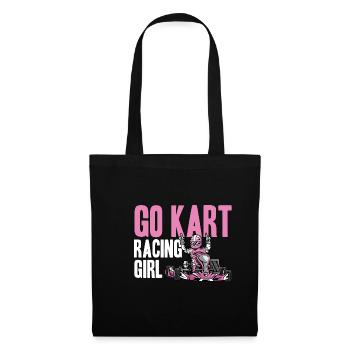 Kart Racing Girl. Girl Racer Gift - Tote Bag - black - Front