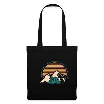 Rétro -Camper Motorhome Cadeau - Sac en tissu - noir - Devant