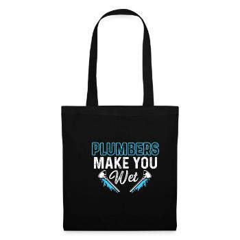 Faites-vous mouiller Happy Worker Gift - Sac en tissu - noir - Devant