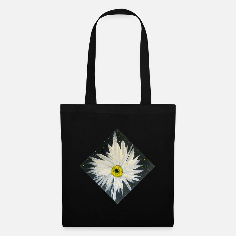 Edelweiss-black-white design - Tote Bag - black