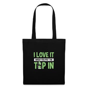 Barman Cocktail Bartender Barkeeper - Sac en tissu - noir - Devant