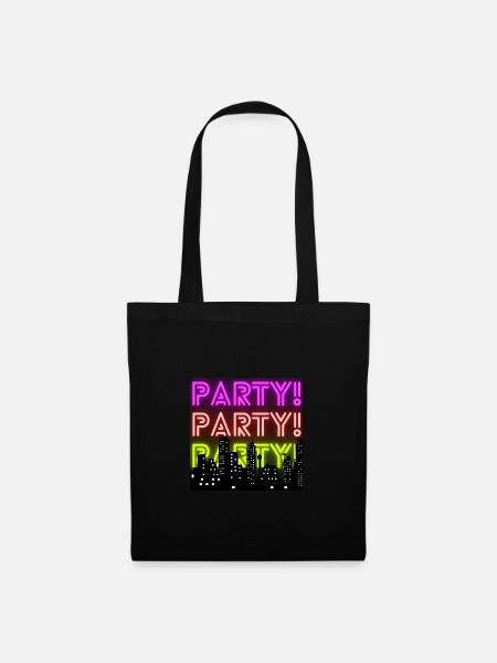 Party - Stoffbeutel - Schwarz