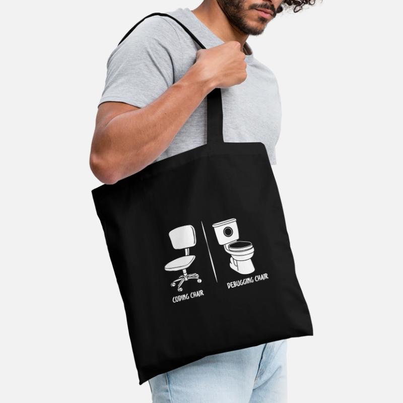 Debugging-Stuhl lustige Programmierer Geschenk Stoffbeutel